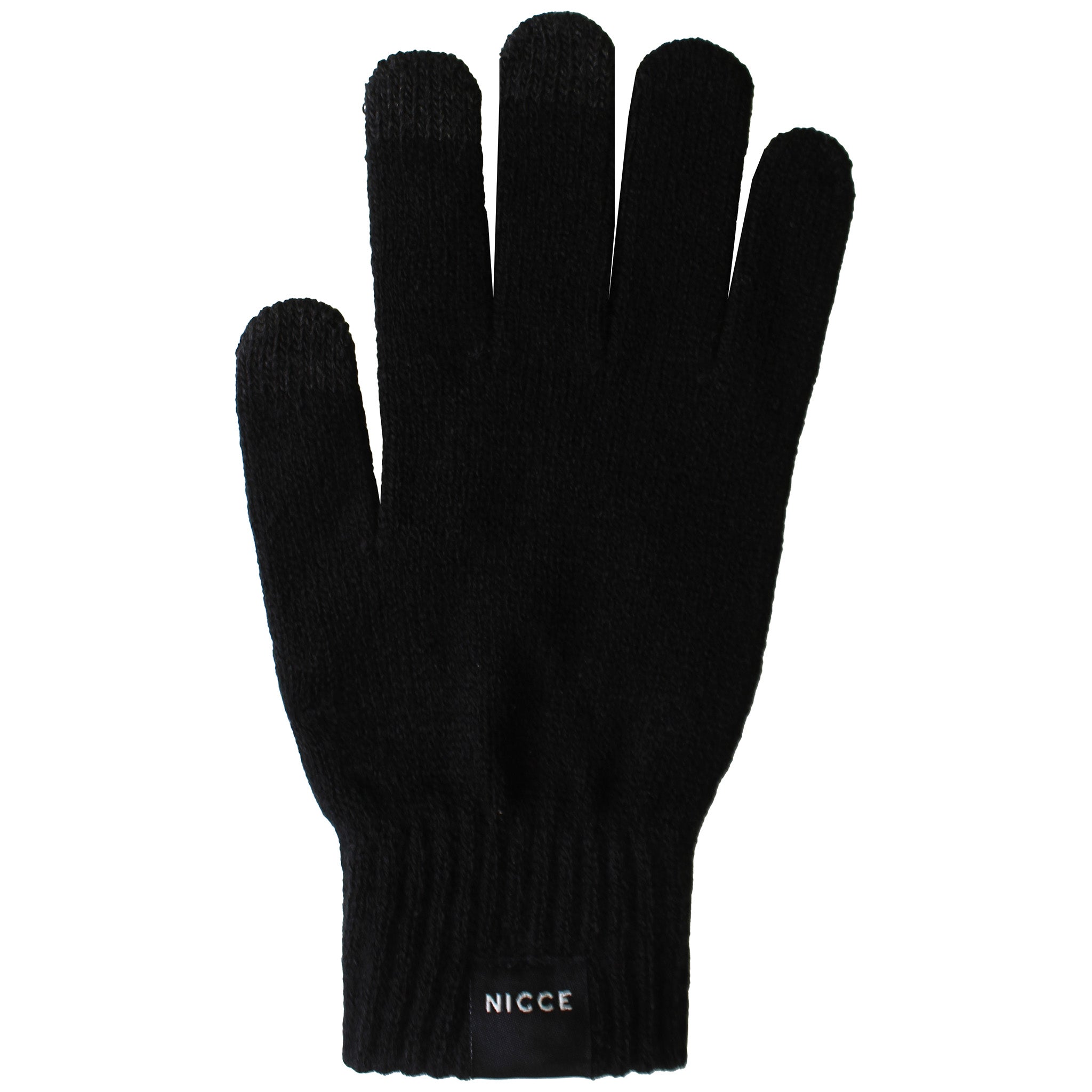 Nicce Karlo Mens Black Gloves