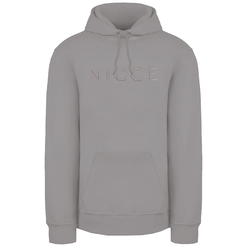 Nicce Mercury Mens Stone Grey Hoodie