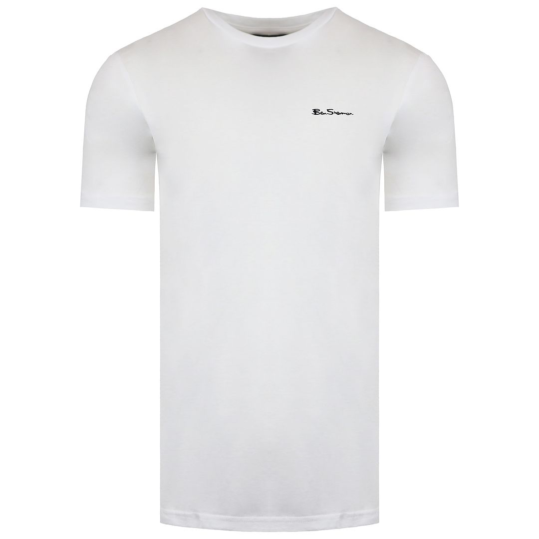 Ben Sherman Logo Mens White T-Shirt