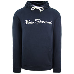 Ben Sherman Large Logo Mens Navy Hoodie