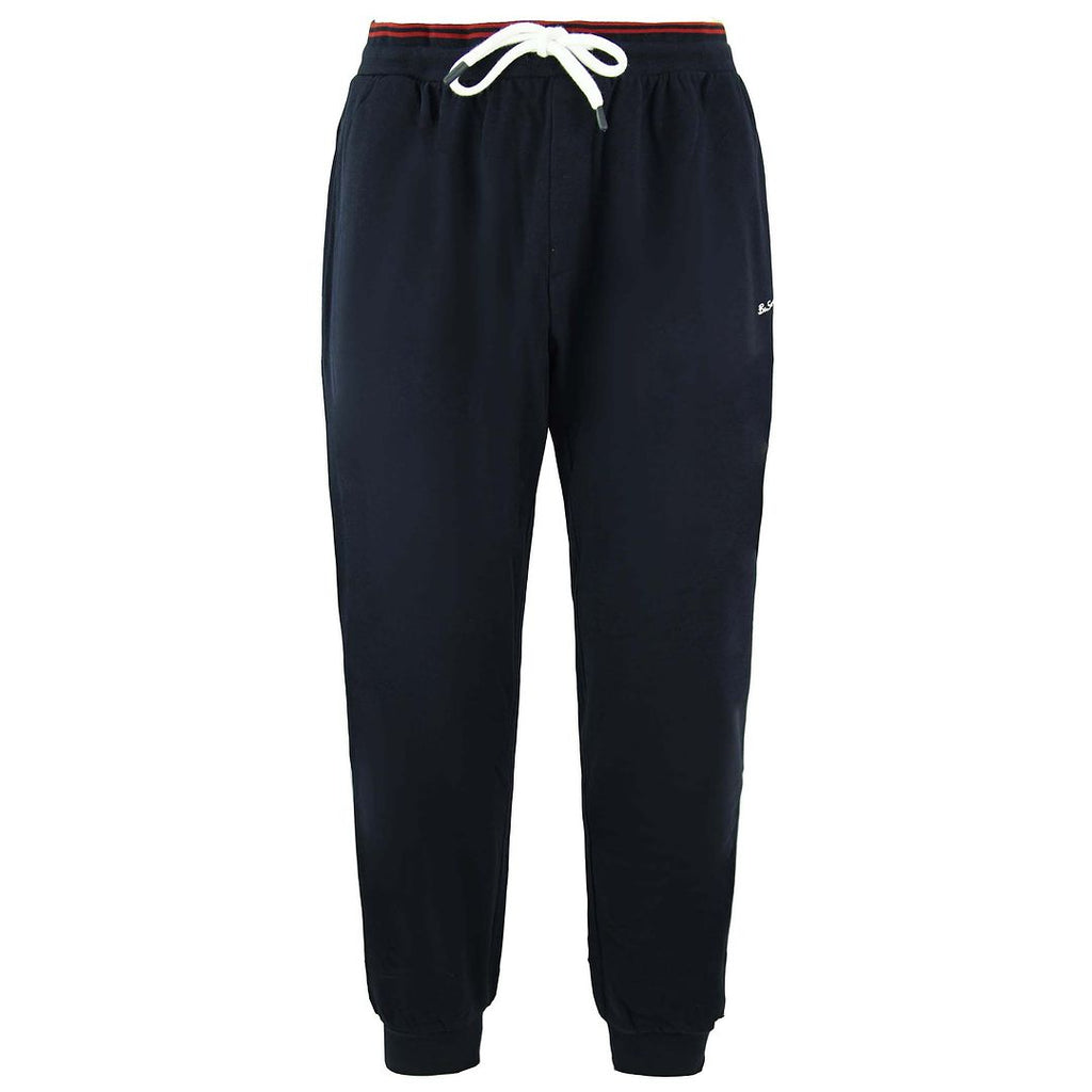 Ben Sherman Script Embroidery Mens Navy Track Pants