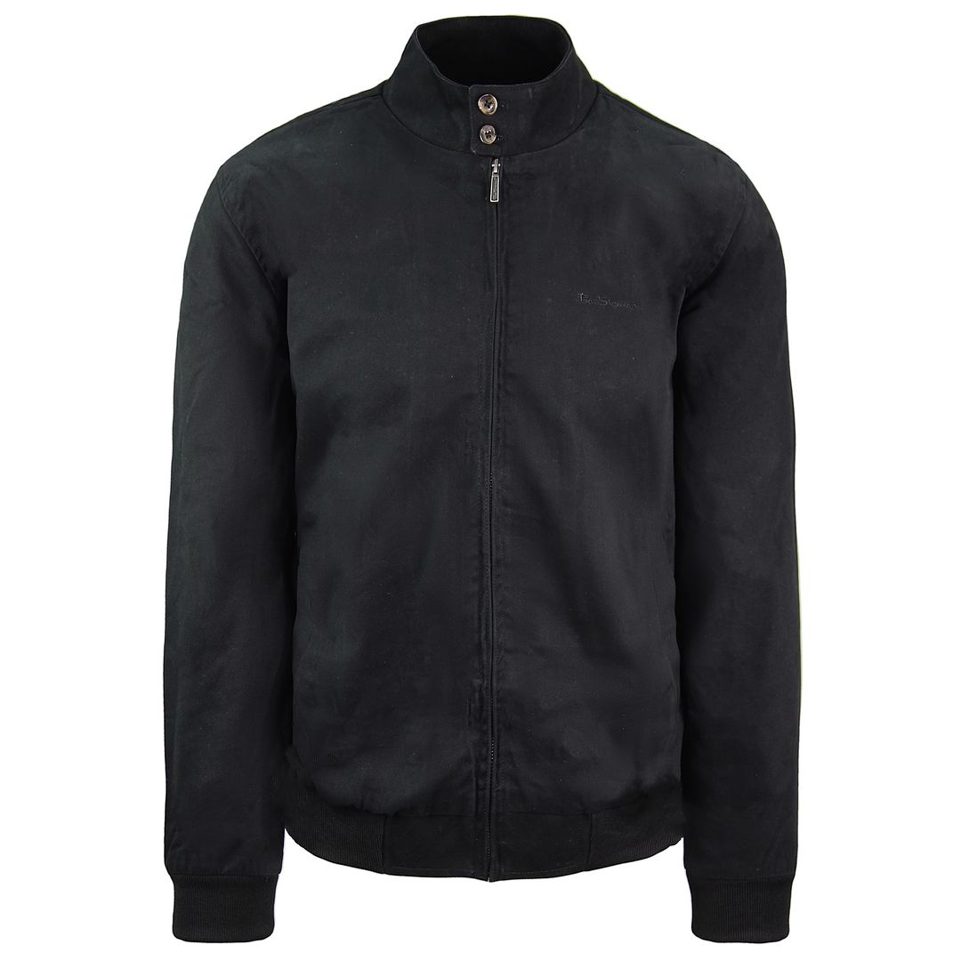 Ben Sherman Harrington Mens Black Bomber Jacket