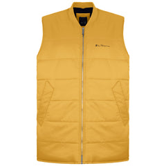 Ben Sherman Quilted Mens Yellow Gilet