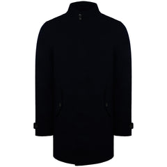 Ben Sherman Plain Mens Dark Navy Long Coat