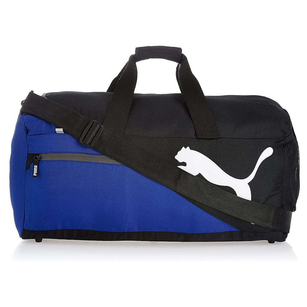 Puma Fundamentals Adjustable Straps Blue Black Mens Duffel Bag 073395 03