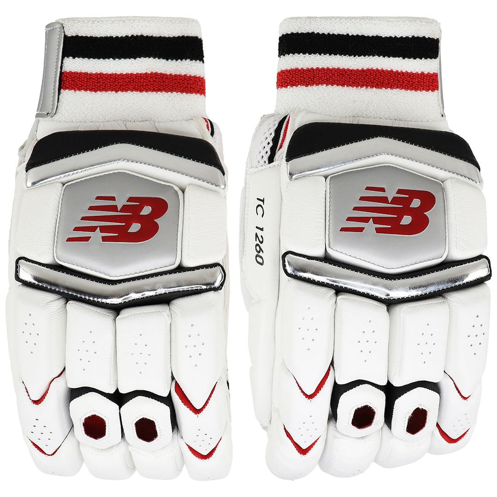 New Balance TC 1260 Adult Mens White Cricket Batting Gloves