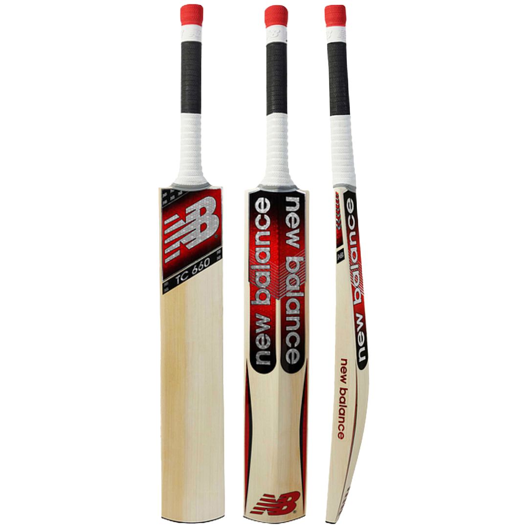 New Balance TC 660 Black Red Mens Cricket Bat