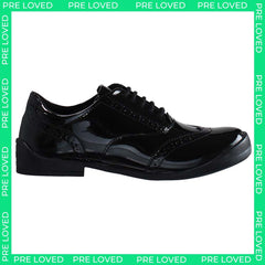 Kickers Bridie Brogue Kids Black Shoes NO BOX