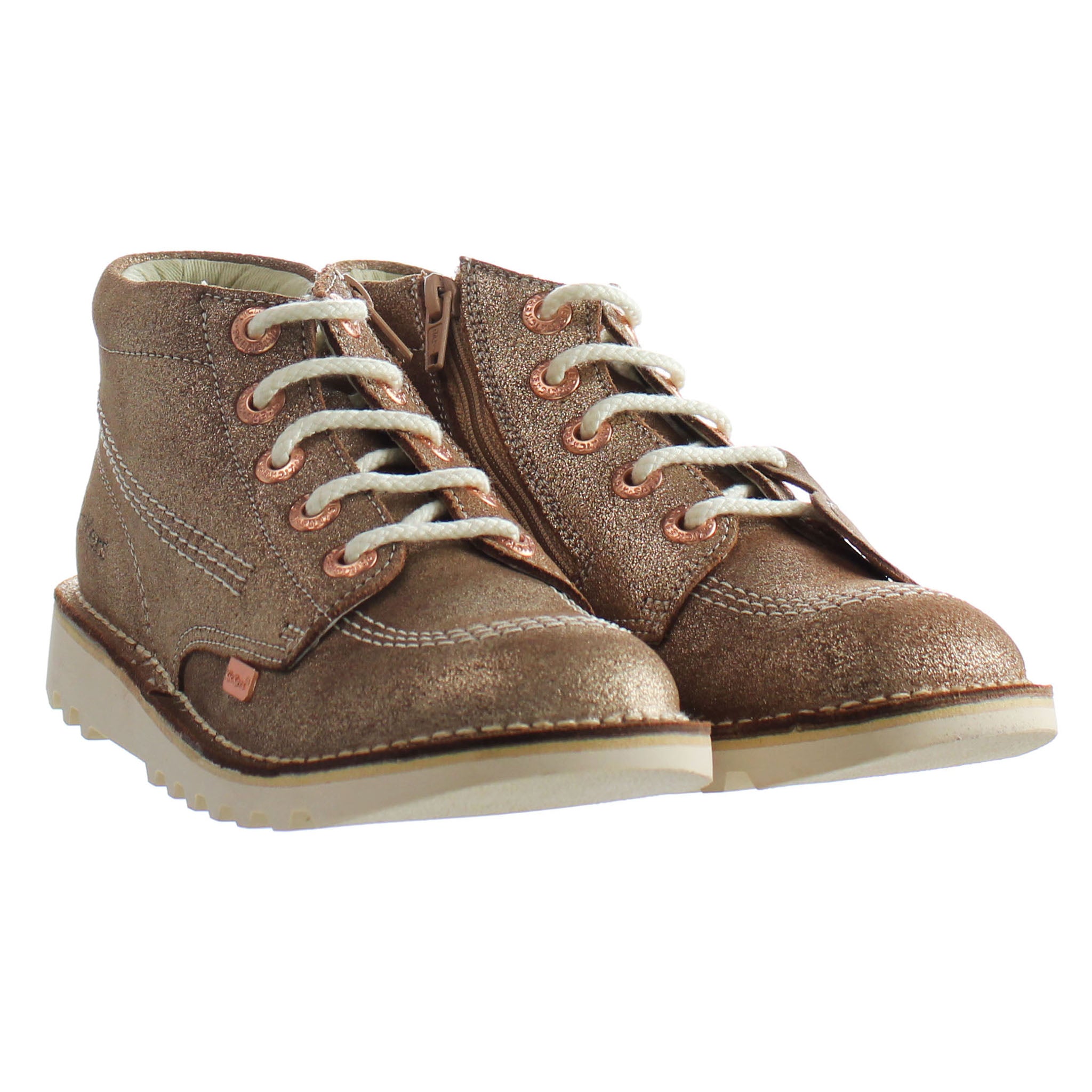 Kickers Kick Hi Kids Brown Boots