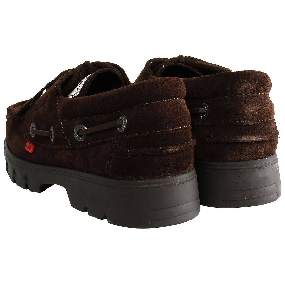 Kickers Lennon Boat Mens Dark Brown Shoes