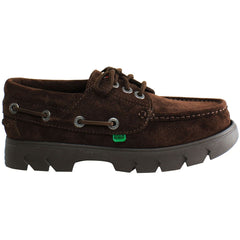 Kickers Lennon Boat Mens Dark Brown Shoes