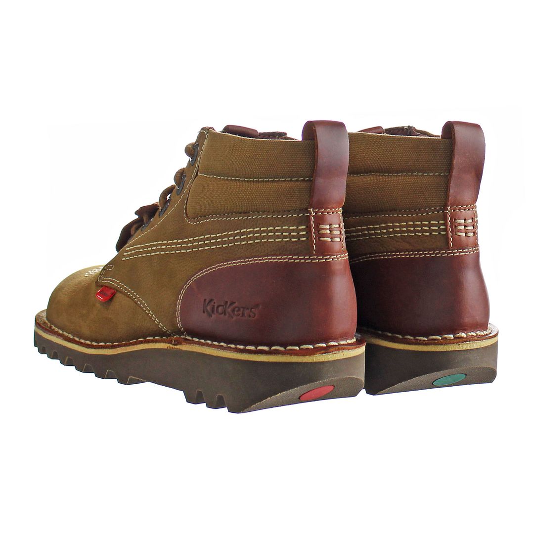 Kickers Kick Hi Mash Up Mens Brown Boots