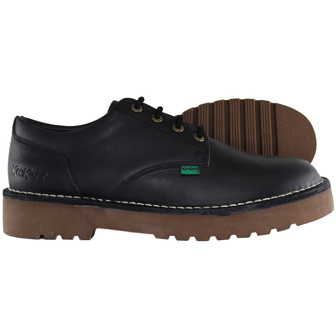 Kickers Daltrey Derby Mens Black Shoes