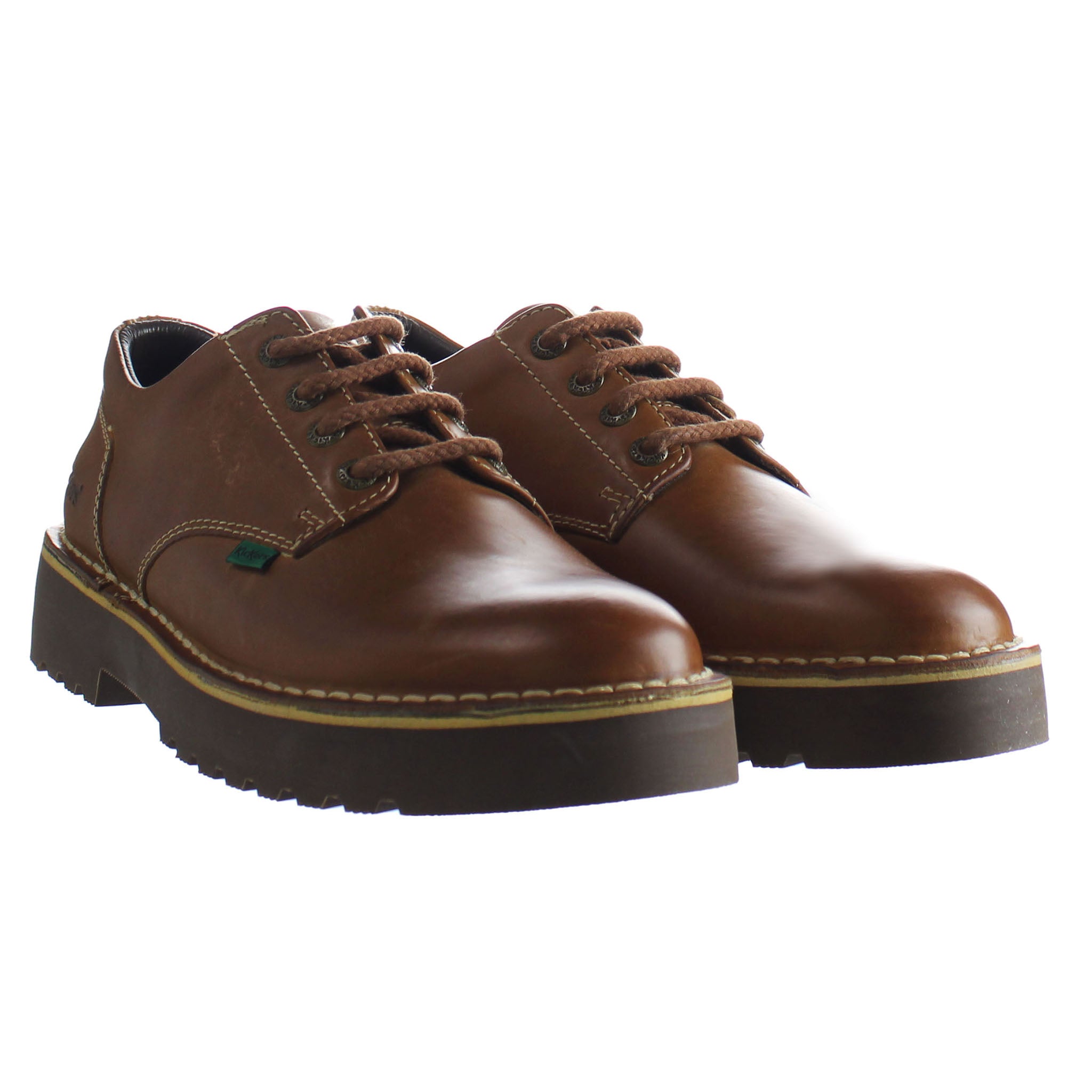 Kickers Daltrey Derby Mens Brown Shoes