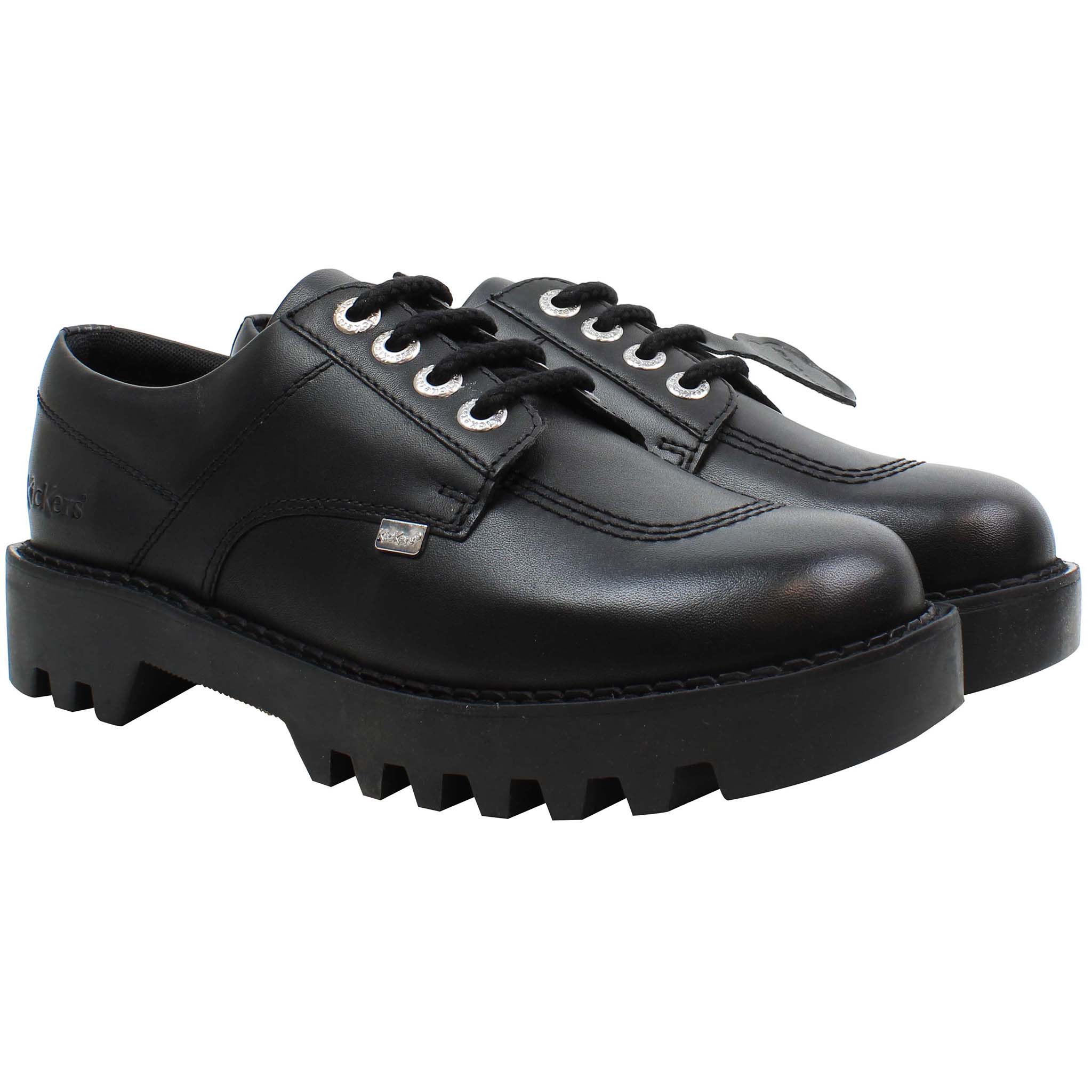 Kickers Kizziie Derby Mens Black Shoes