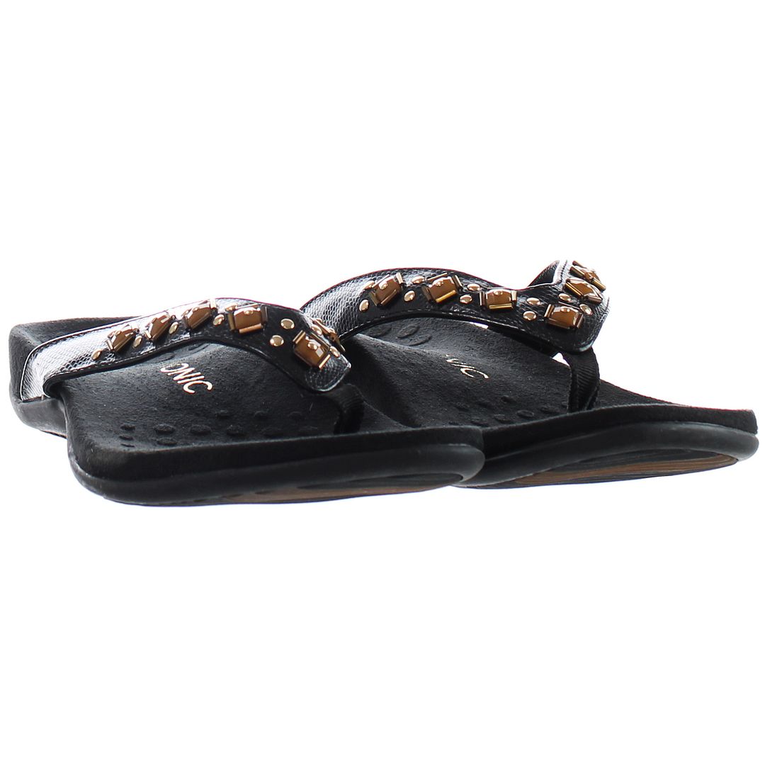 Vionic Loriana Black Womens Flip-Flops