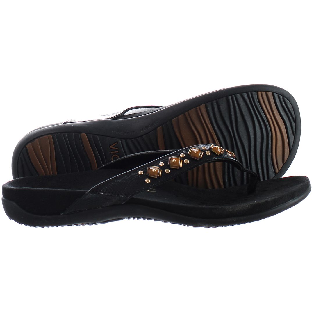 Vionic Loriana Black Womens Flip-Flops