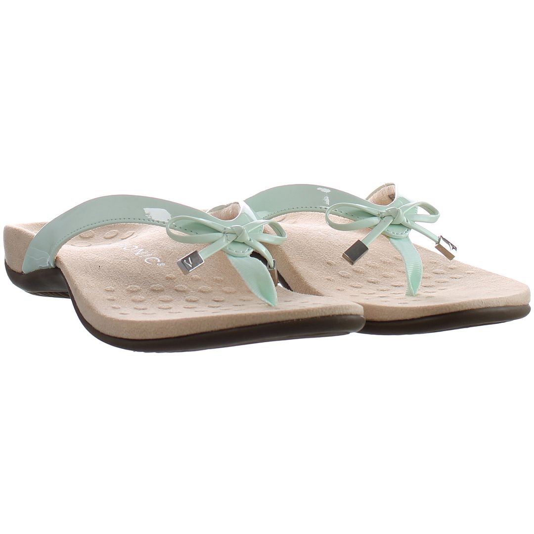 Vionic Bella Green Womens Flip-Flops