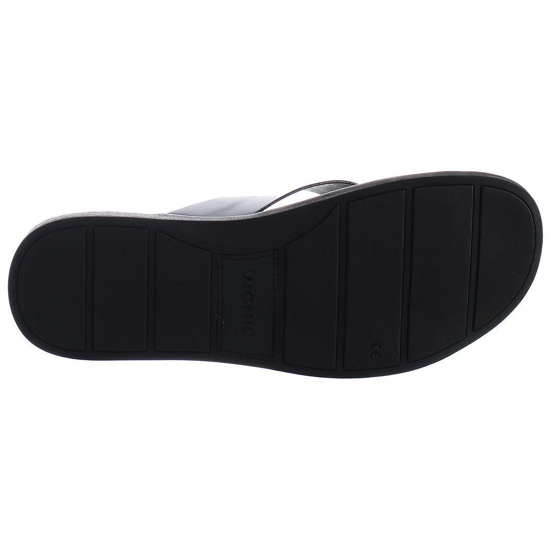 Vionic Elijah Black Mens Flip-Flops