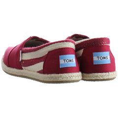 Toms University Classic Alpargata Womens Red Espadrilles