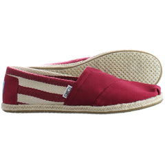 Toms University Classic Alpargata Womens Red Espadrilles