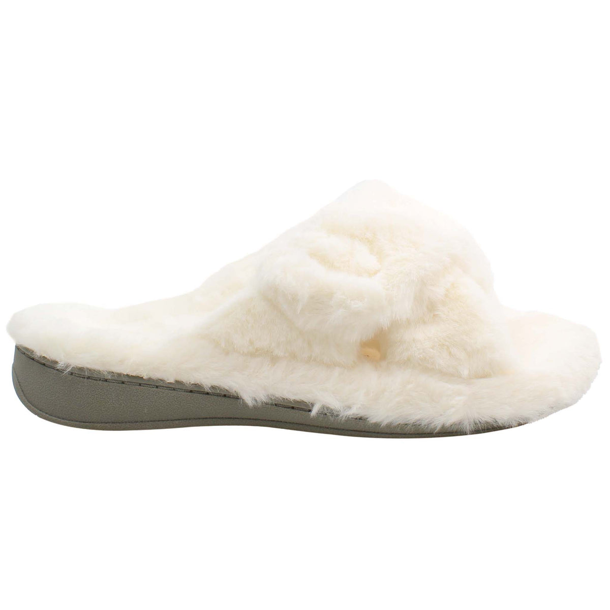 Vionic Indulge Relax Plush Womens White Slippers