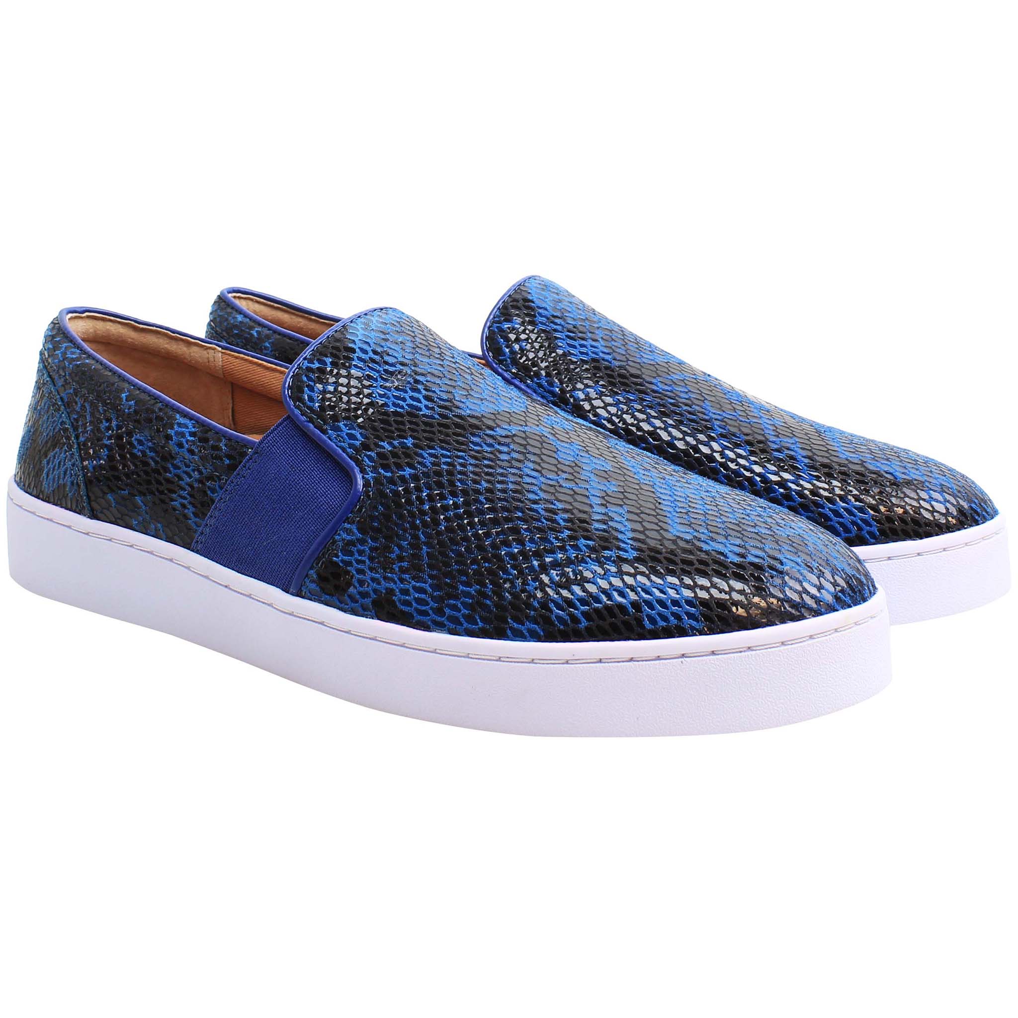 Vionic Demetra Snake Womens Blue Shoes