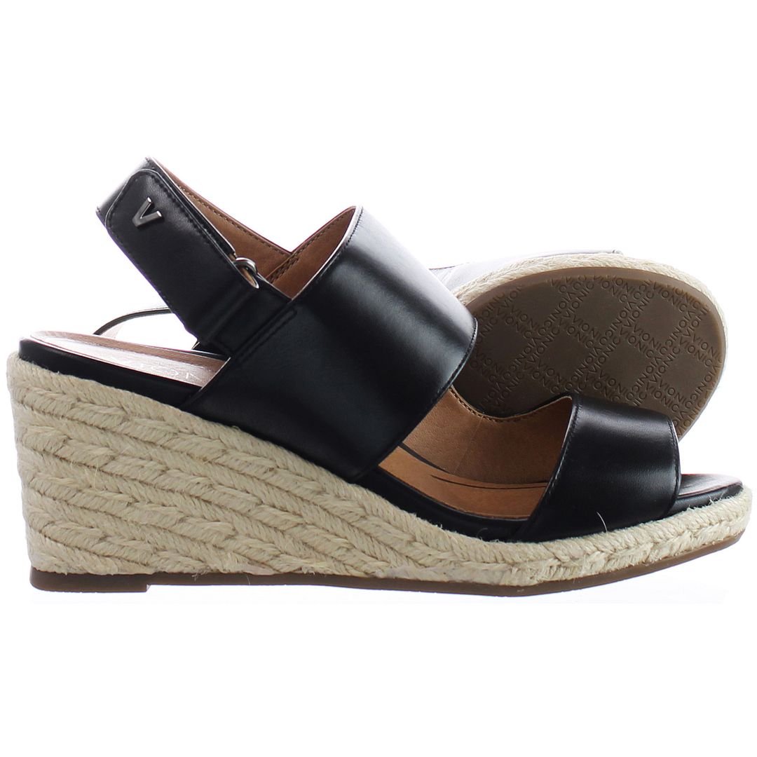 Vionic Brooke Black Womens Wedges