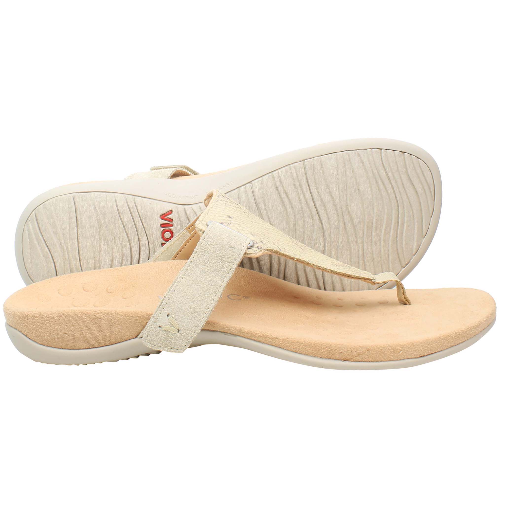 Vionic Rest Wanda Womens Beige Flip-Flops