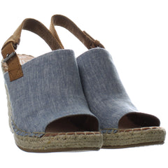 Toms Monica  Blue Womens Sandals