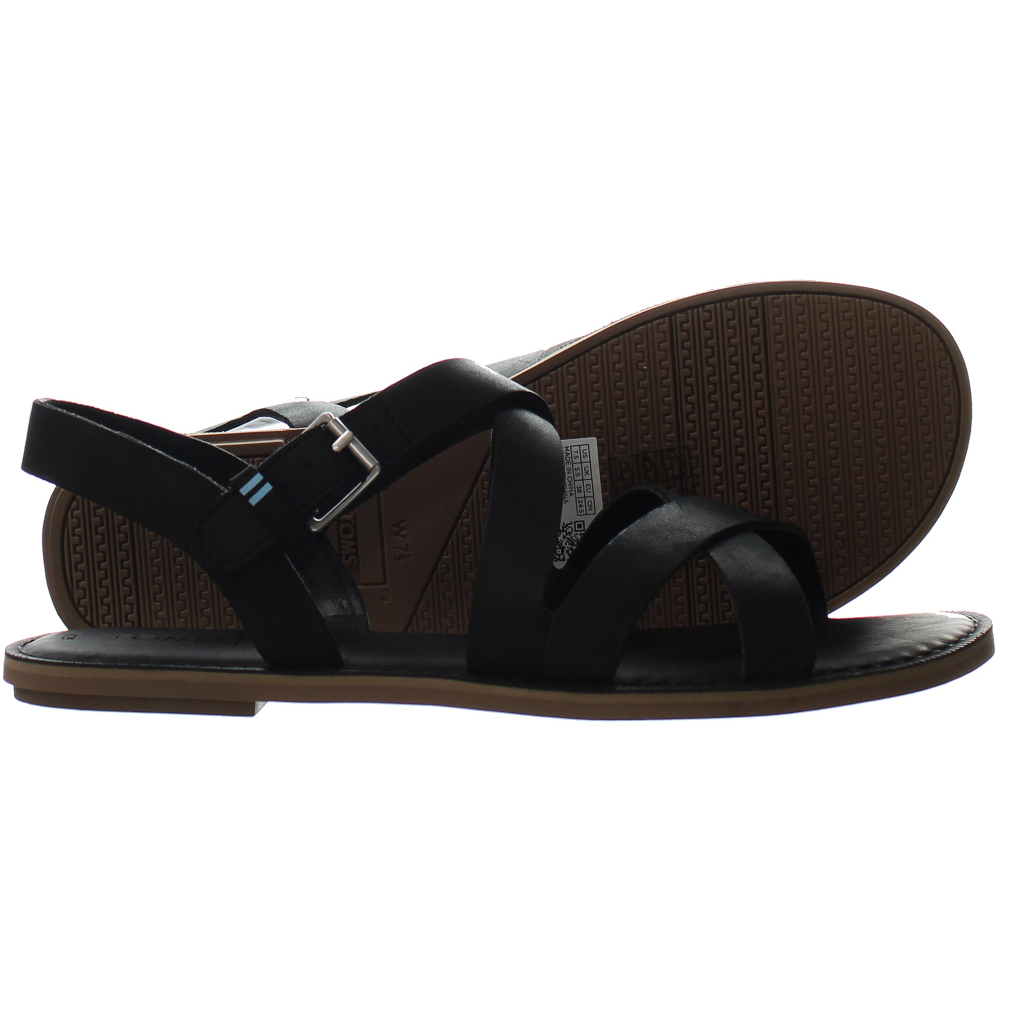 Toms Sicily Black Womens Sandals