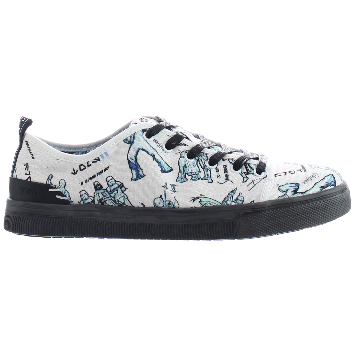 Toms TRVL Lite Low Star Wars Womens White Plimsolls