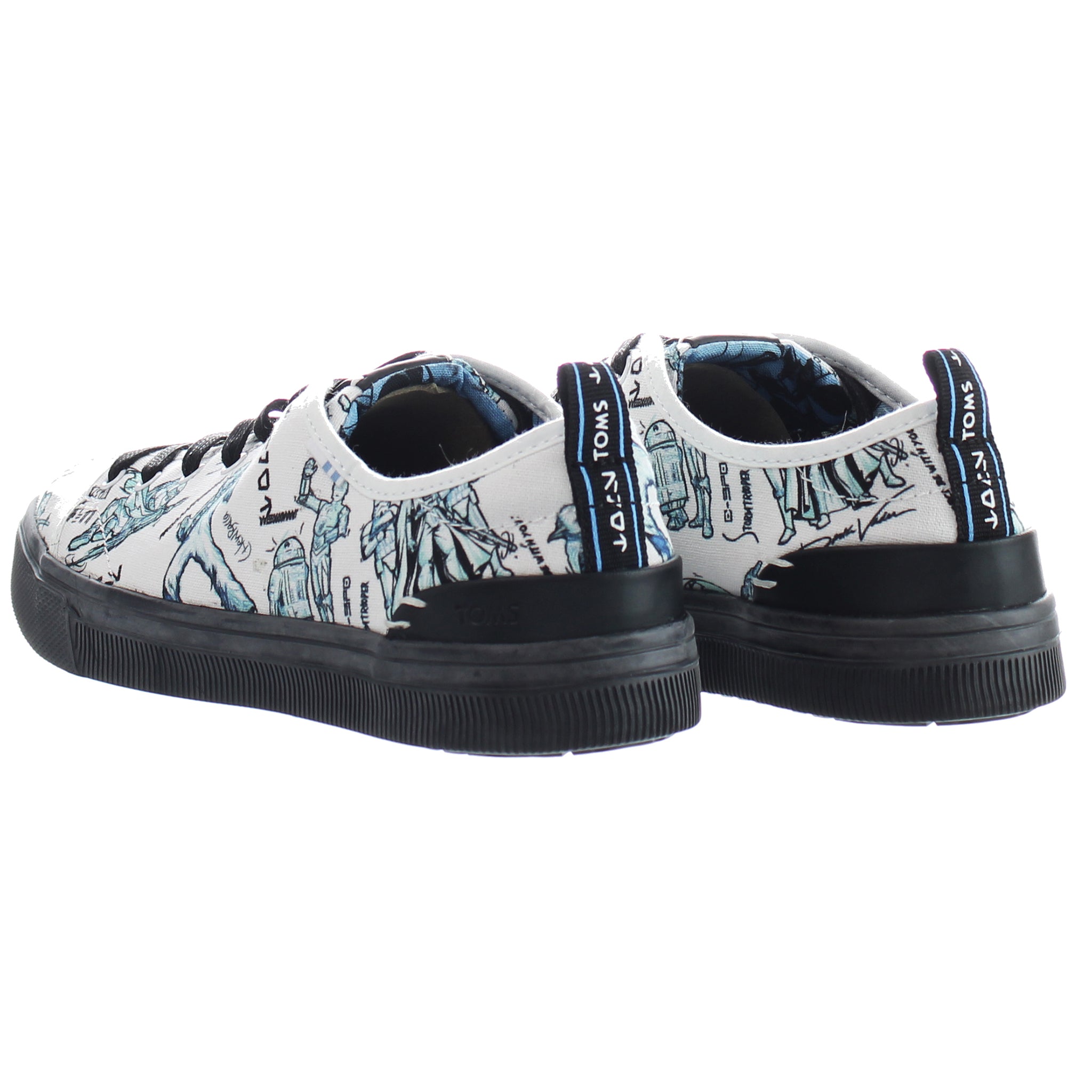 Toms TRVL Lite Low Star Wars Womens White Plimsolls