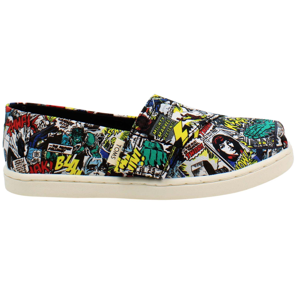 Toms Classic Marvel Print Kids Multicoloured Plimsolls