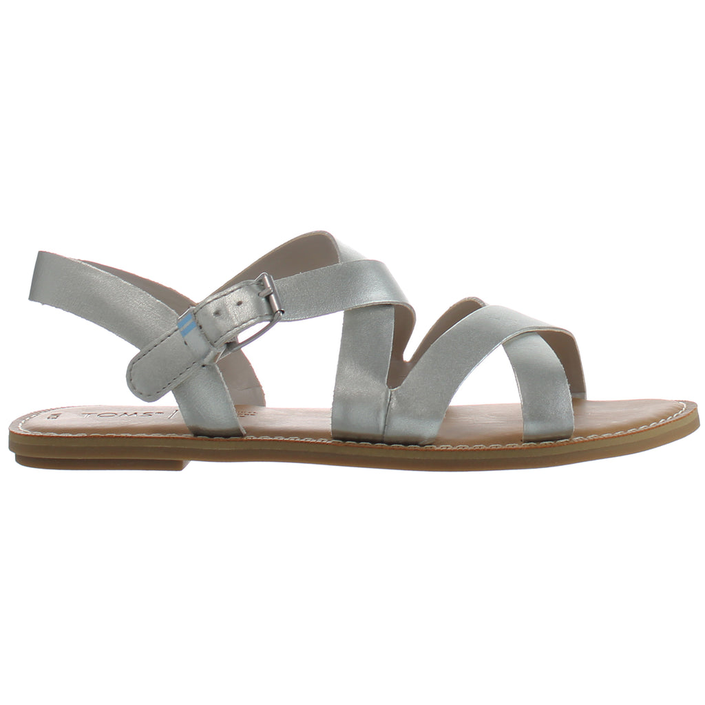 Toms Sicily Womens Silver Sandals