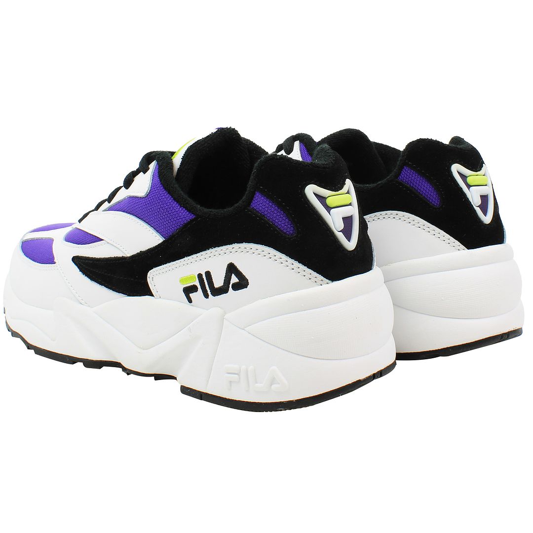 Fila V94M Low Mens White/Purple Trainers