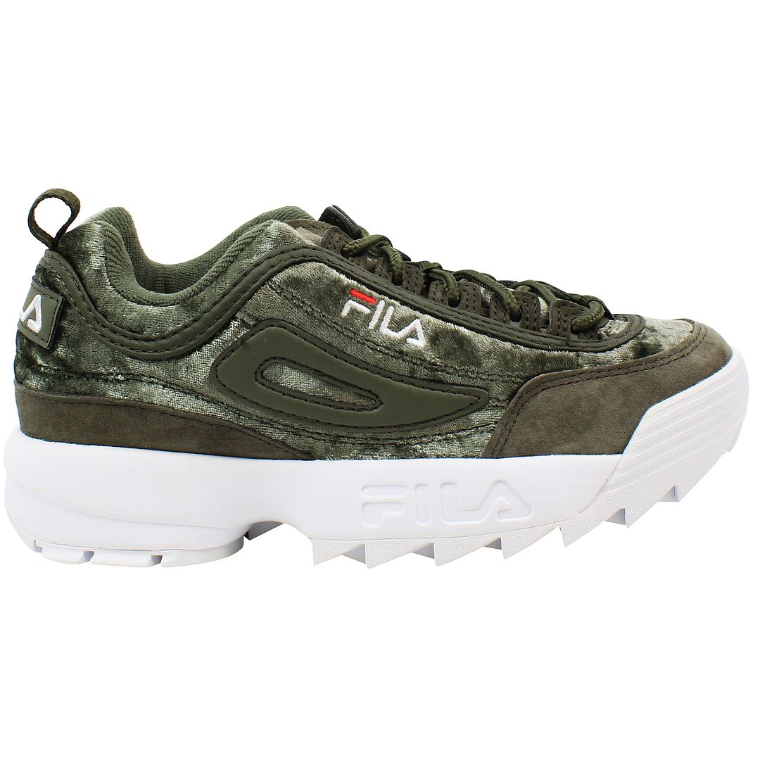 Fila Disruptor V Low Womens Green Trainers