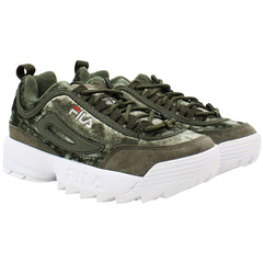 Fila Disruptor V Low Womens Green Trainers