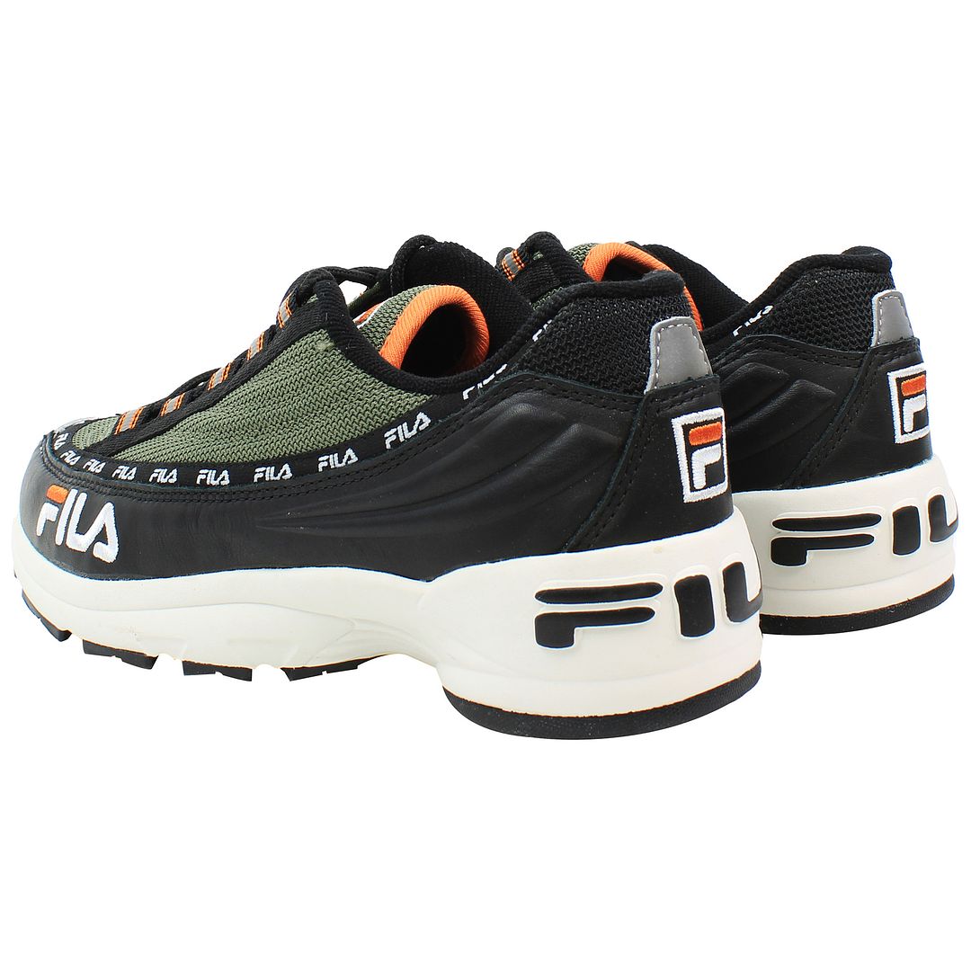 Fila DSTR97 Mens Black/Olive Trainers