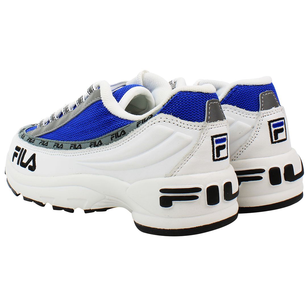 Fila DSTR97 Womens White/Blue Trainers