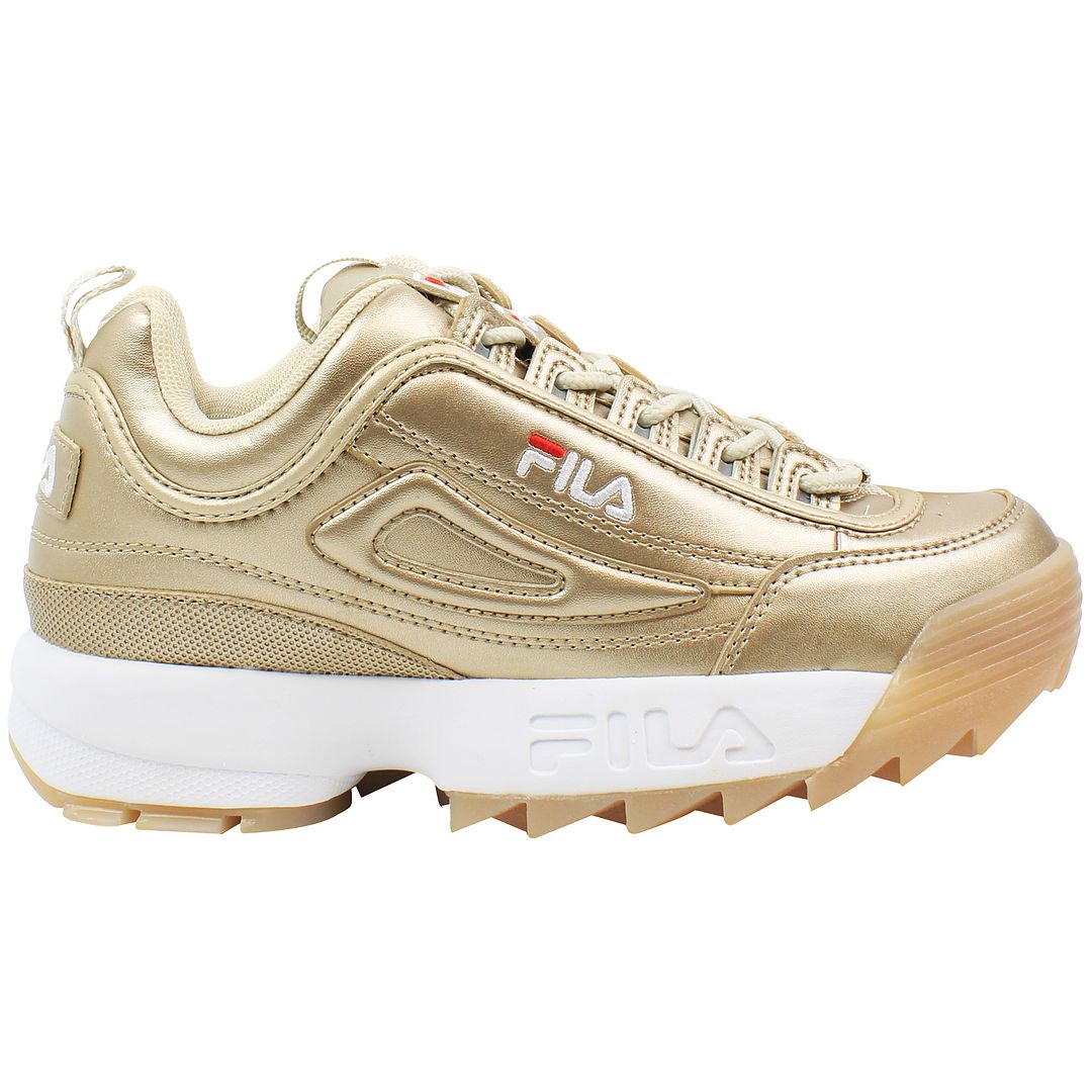 Fila Disruptor Womens Gold Trainers