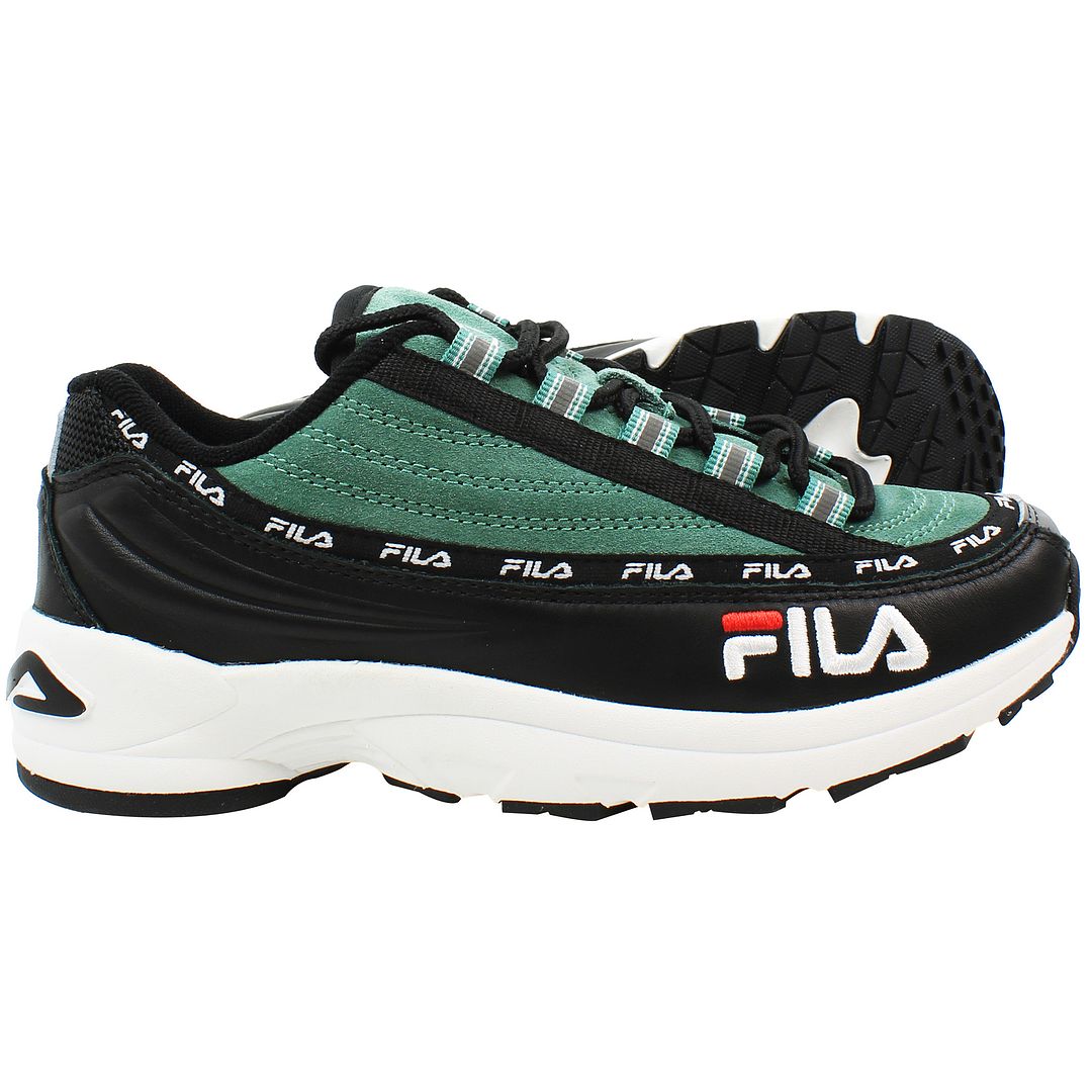 Fila DSTR97 S Womens Black/Teal Trainers