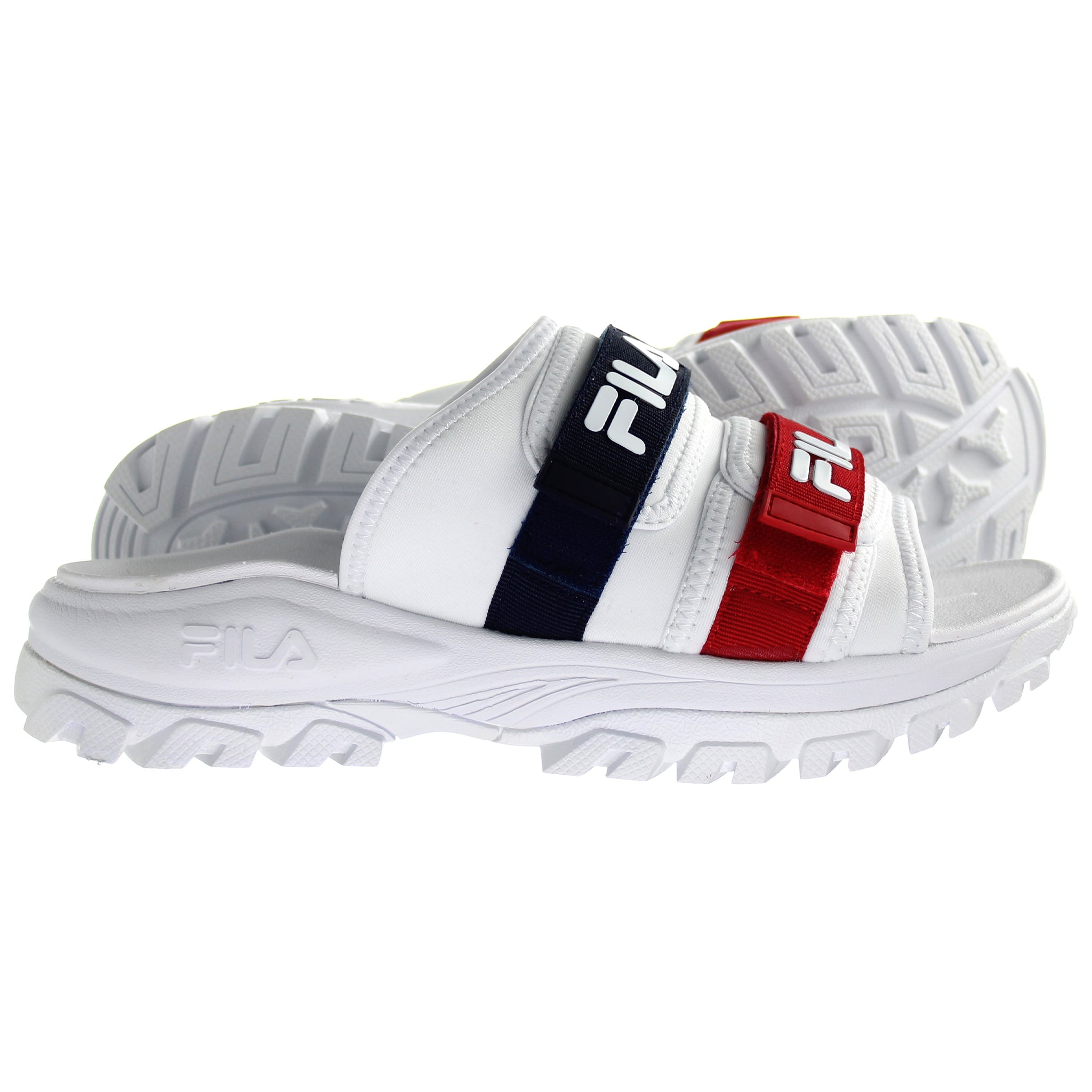 Fila Outdoor Womens White Sliders