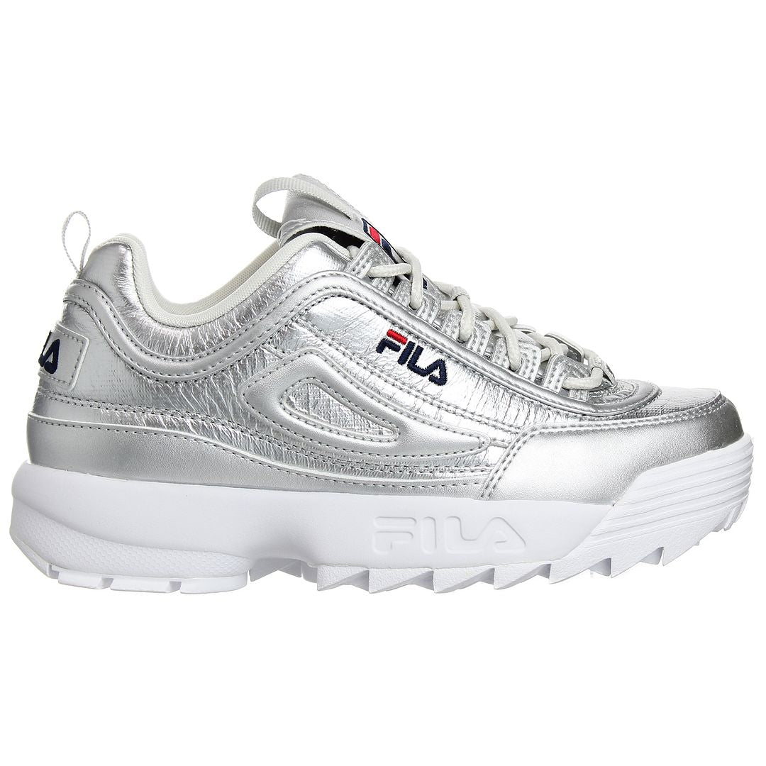 Fila Disruptor F Low Womens Silver Trainers