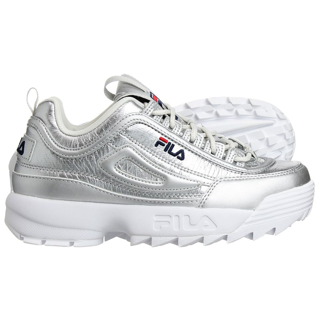 Fila Disruptor F Low Womens Silver Trainers