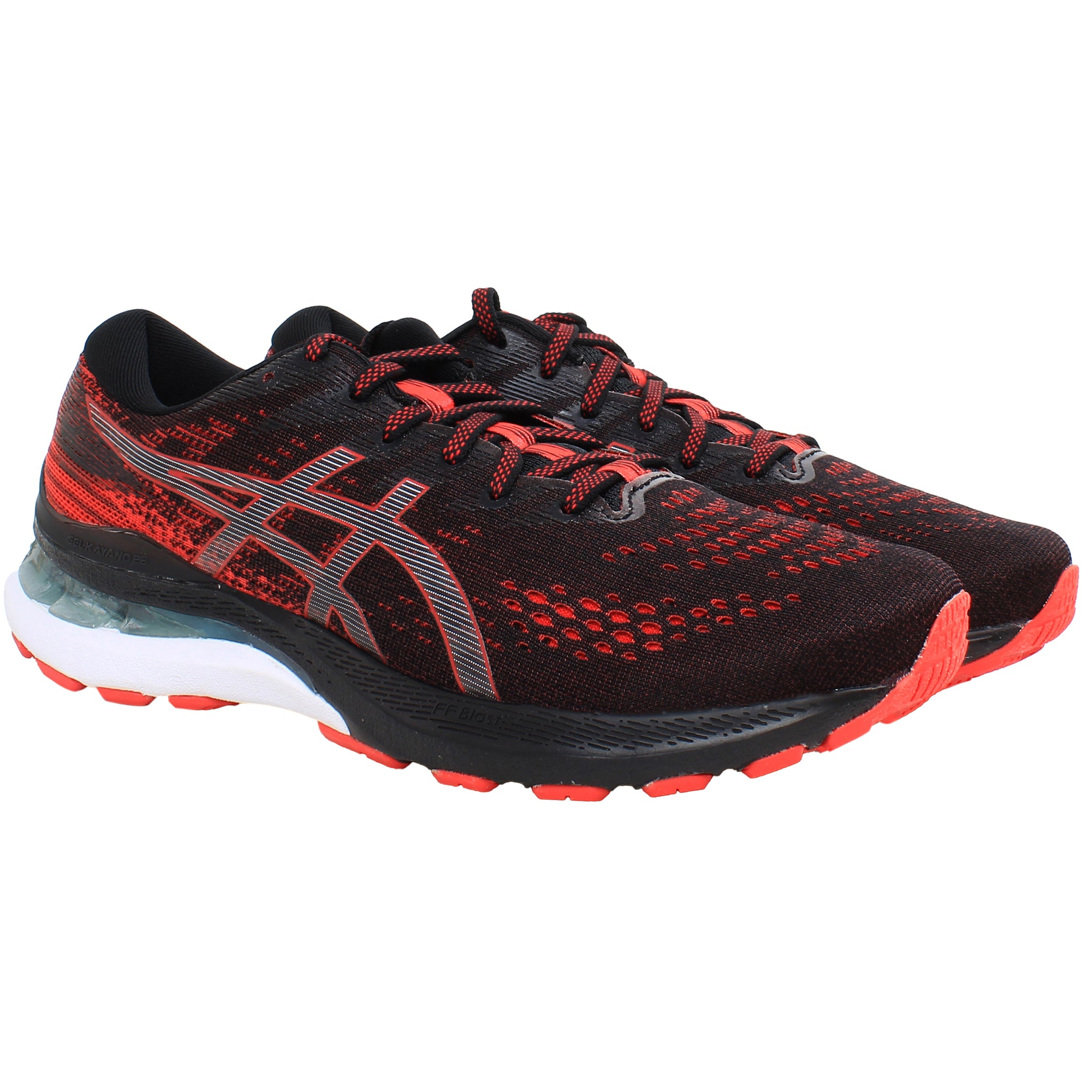 Asics Gel-Kayano 28 Mens Black/Red Running Shoes