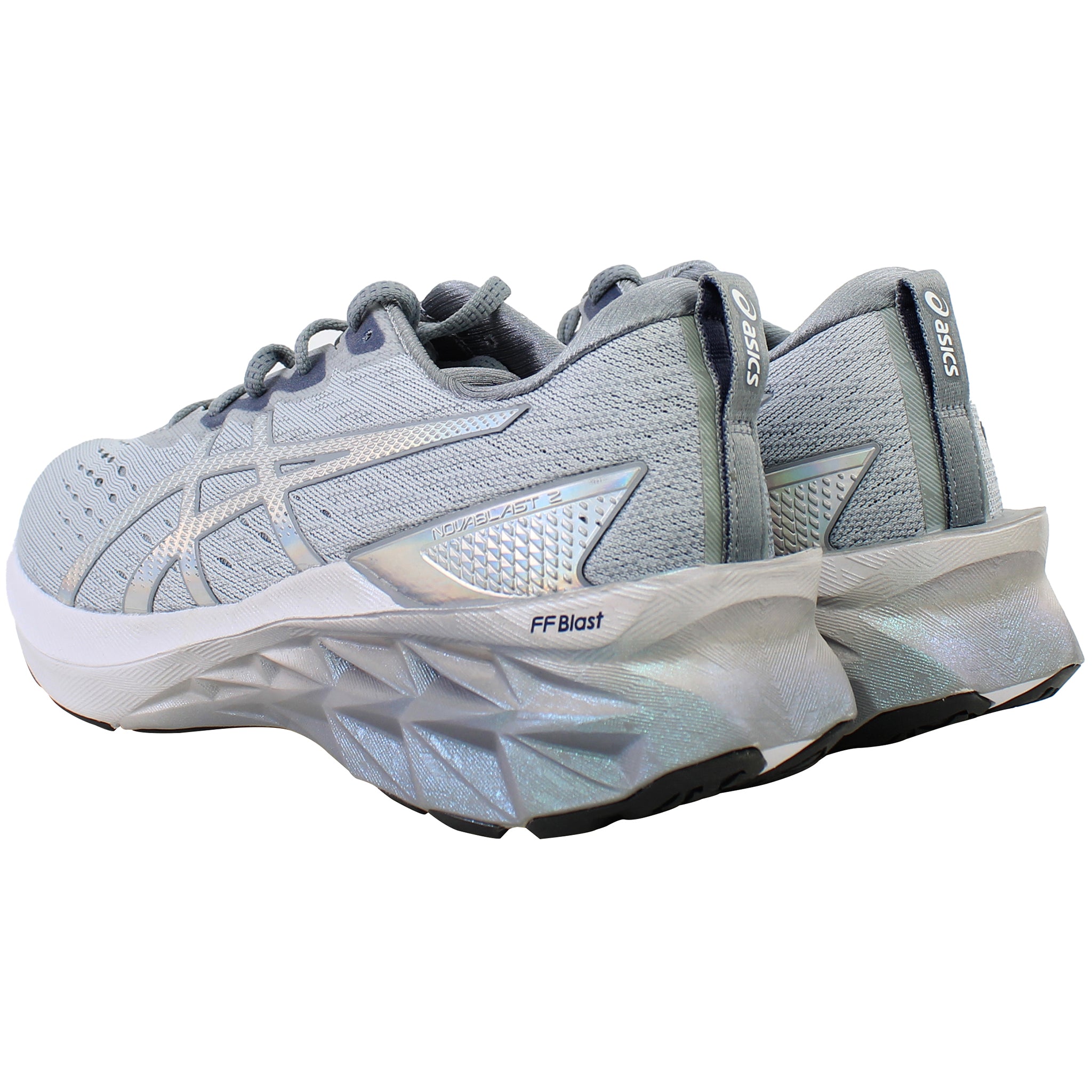 Asics Novablast 2 Platinum Mens Grey Running Shoes