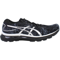 Asics Gel-Nimbus 24 Platinum Mens Black Running Shoes