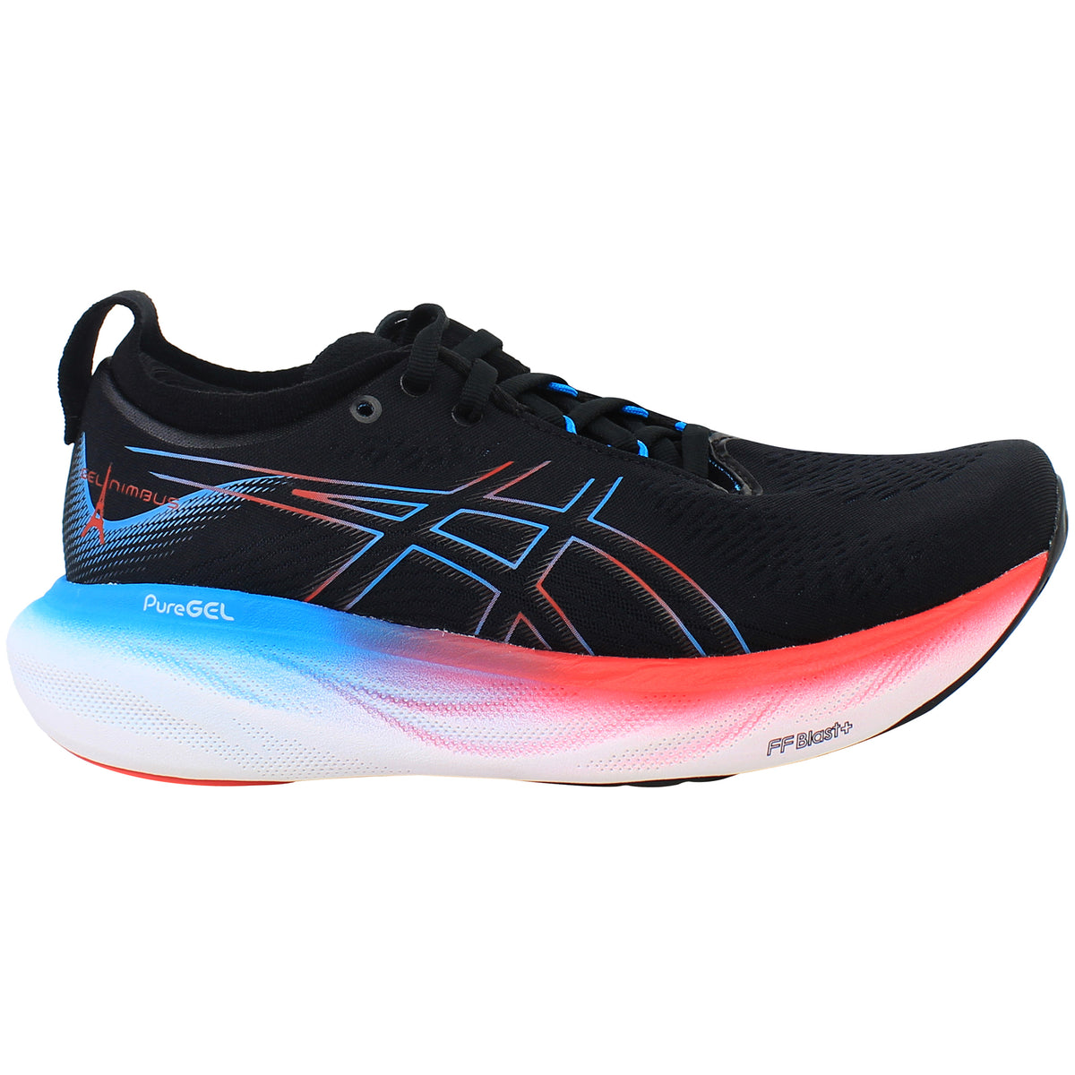 Asics Gel-Nimbus 25 Mens Black Running Shoes