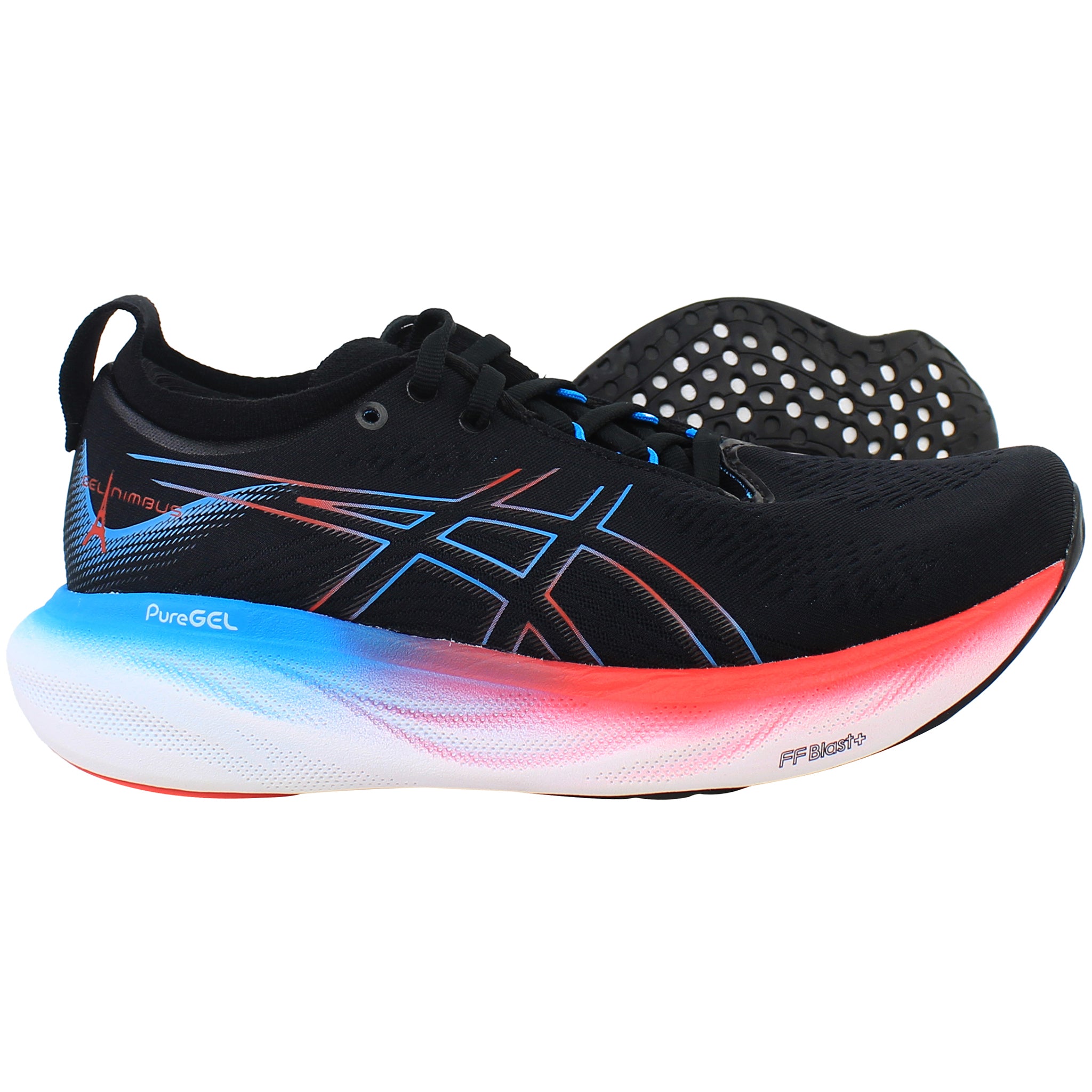 Asics Gel-Nimbus 25 Mens Black Running Shoes